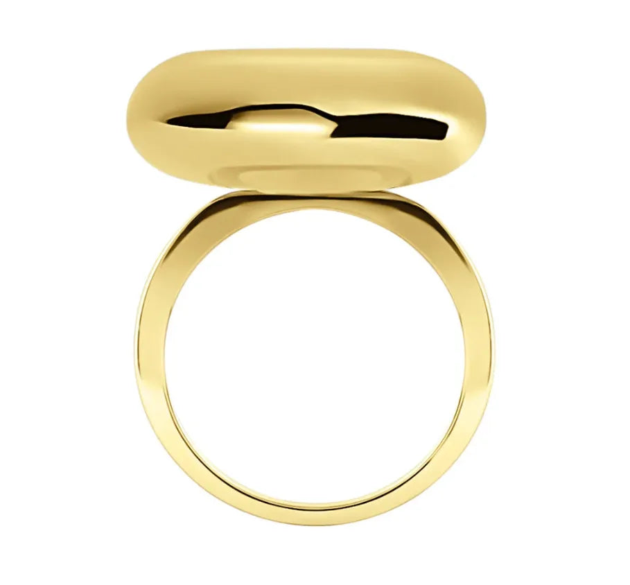 Anello Fantasia Lady Code Acciaio Dorato