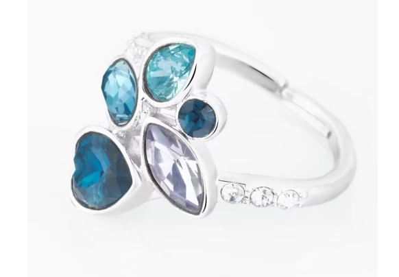 Fantasie-Ring Violet Bijoux und Kristalle Silber 1674347