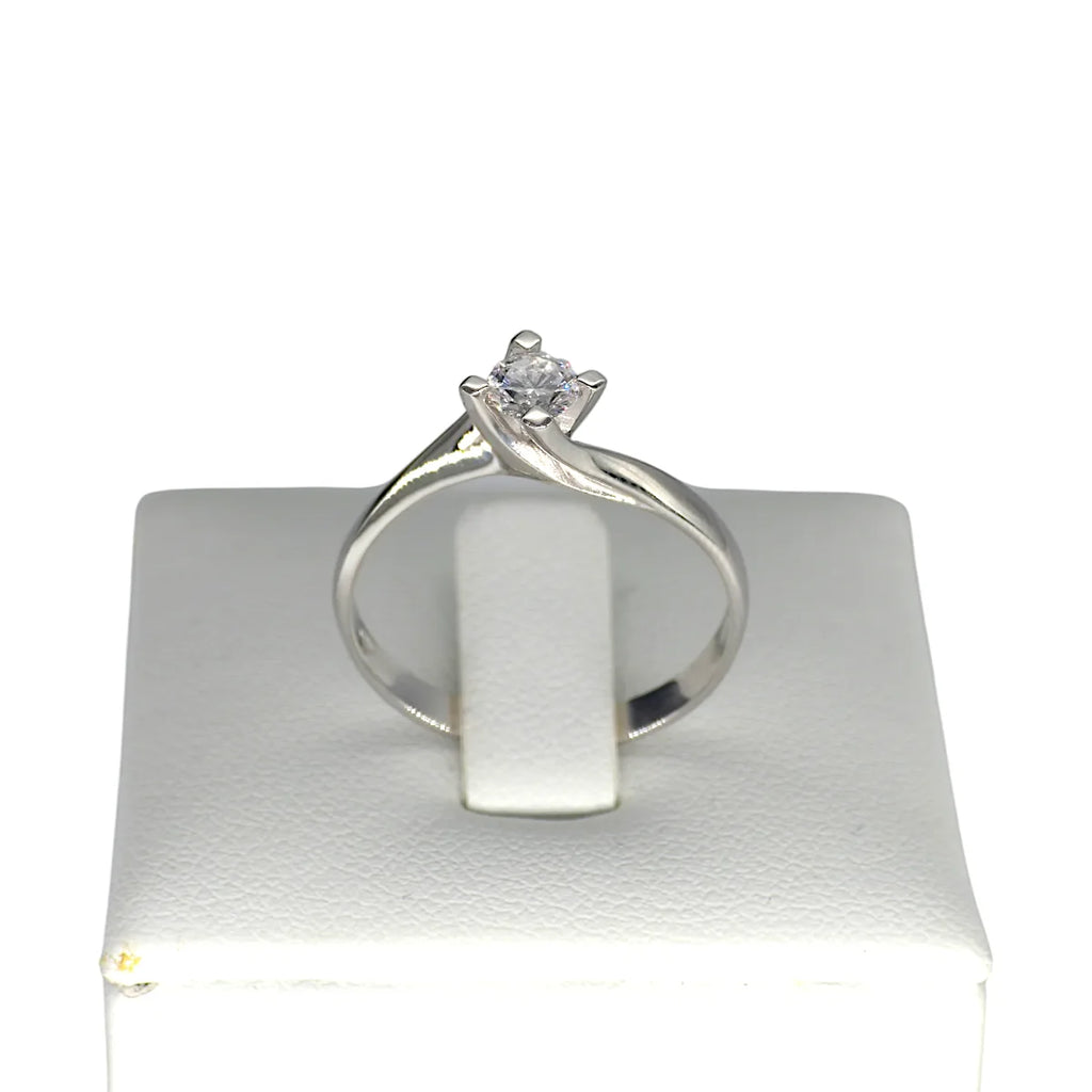 Anello Solitario in oro 18kt da Donna con Diamanti