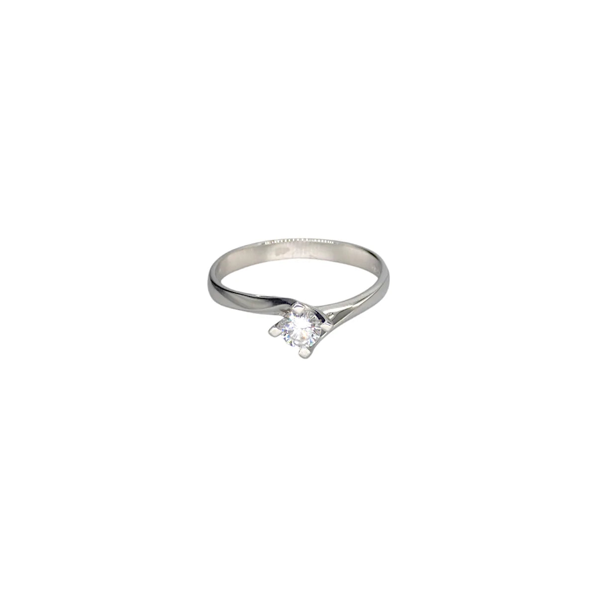 Anello Solitario in oro 18kt da Donna con Diamanti