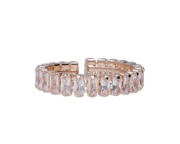 Anello Stroili donna strass in metallo rosato 1665956