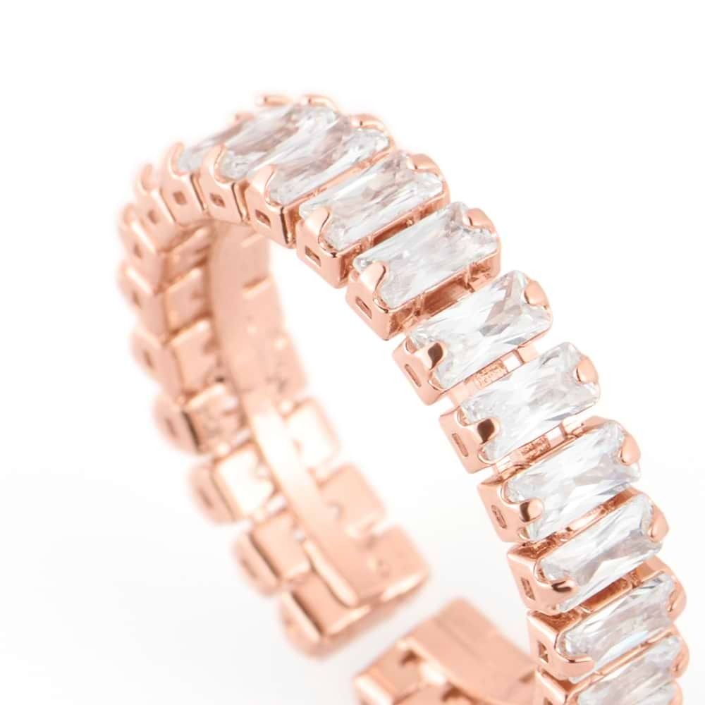 Anello Stroili donna strass in metallo rosato 1665956