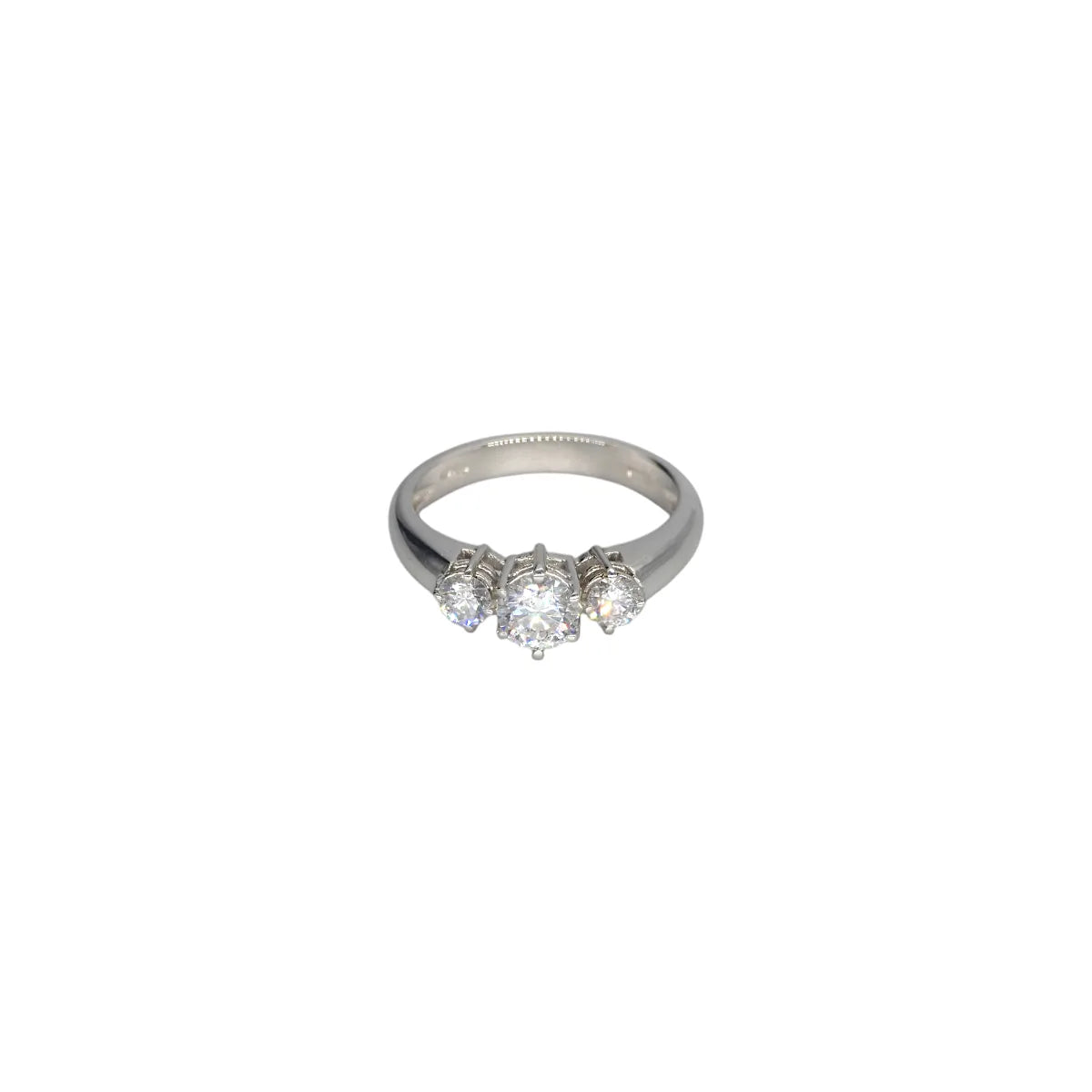 Anello Trilogy a scala in oro 18kt da Donna con Diamanti