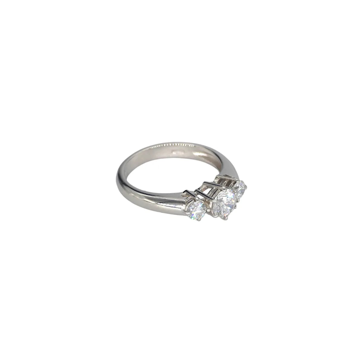 Anello Trilogy a scala in oro 18kt da Donna con Diamanti