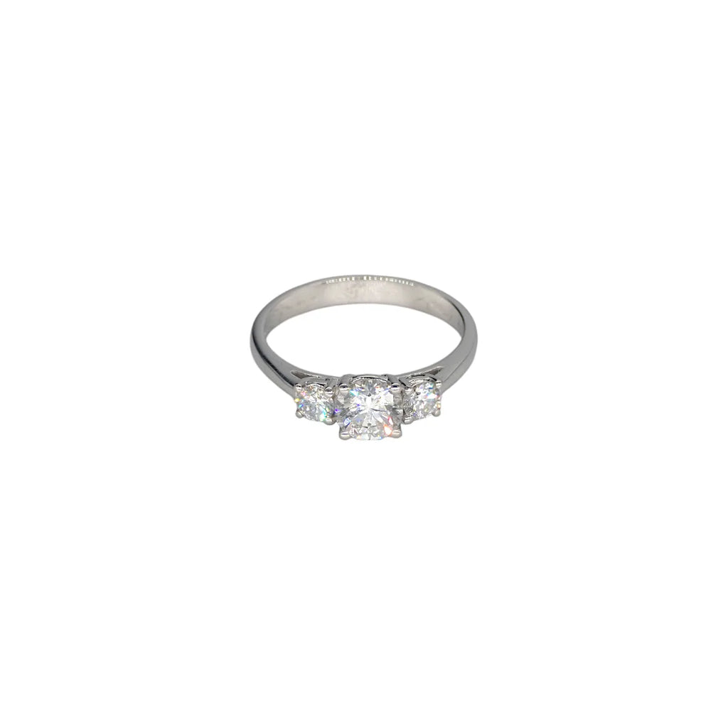 Anello Trilogy a scala in oro da Donna con Diamanti