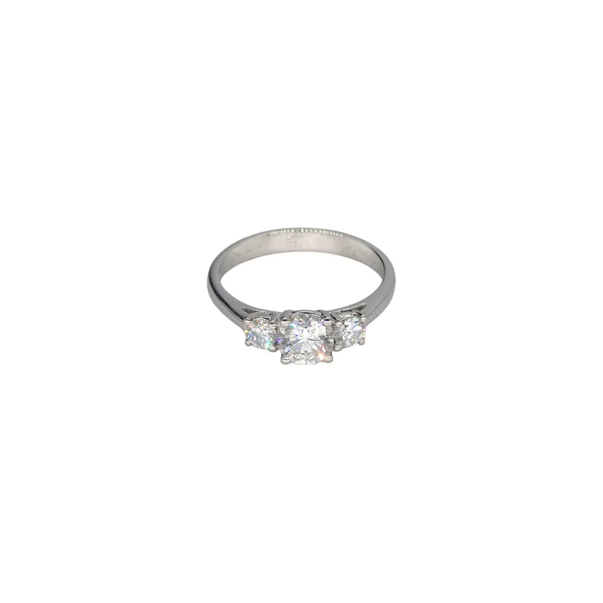 Anello Trilogy a scala in oro da Donna con Diamanti