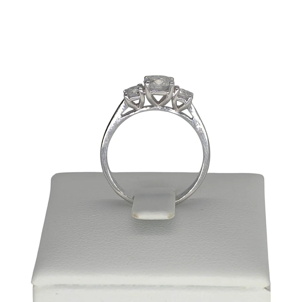 Anello Trilogy a scala in oro da Donna con Diamanti