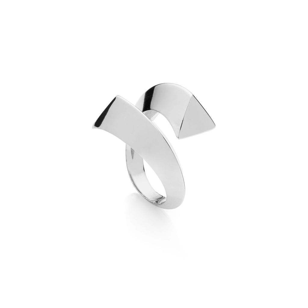 Anello Unoaerre donna contrarié argentato 2231