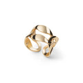 Unoaerre Damenring aus vergoldeter Bronze 2641, moderner Stil