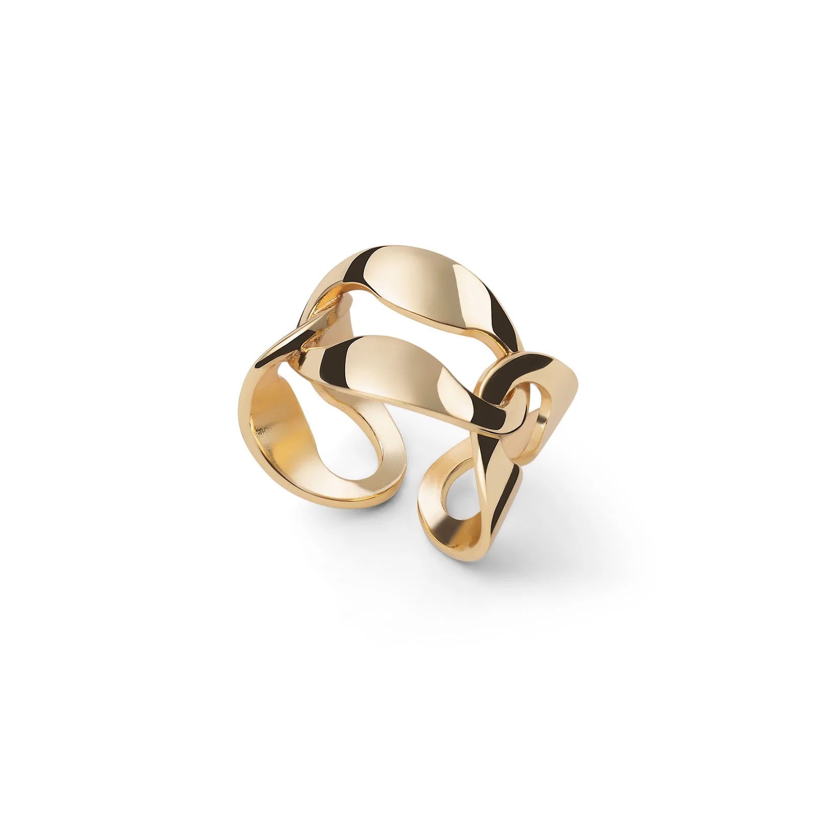 Unoaerre Damenring aus vergoldeter Bronze 2641, moderner Stil