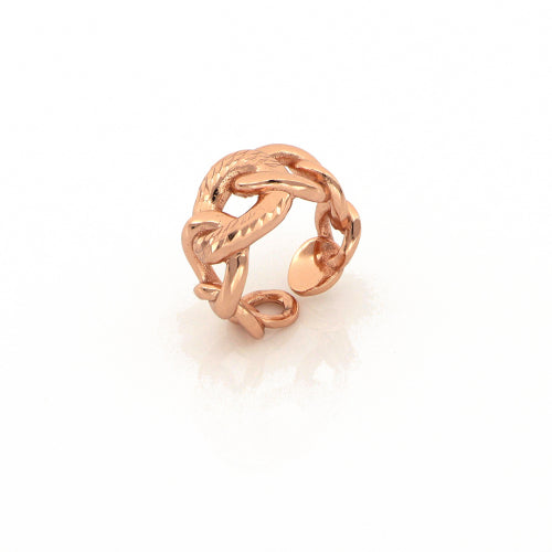 Anello Unoaerre in bronzo dorato rosa Donna 1728
