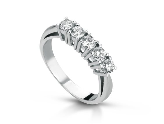Anello Veretta pg gioielli donna oro e diamanti anv135p060