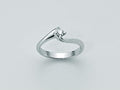 Anello Yukiko Oro Bianco Diamante Solitario 0,05ct lid2122y-005g7x