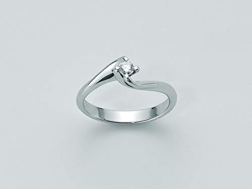 Anello Yukiko Oro Bianco Diamante Solitario 0,05ct lid2122y-005g7x