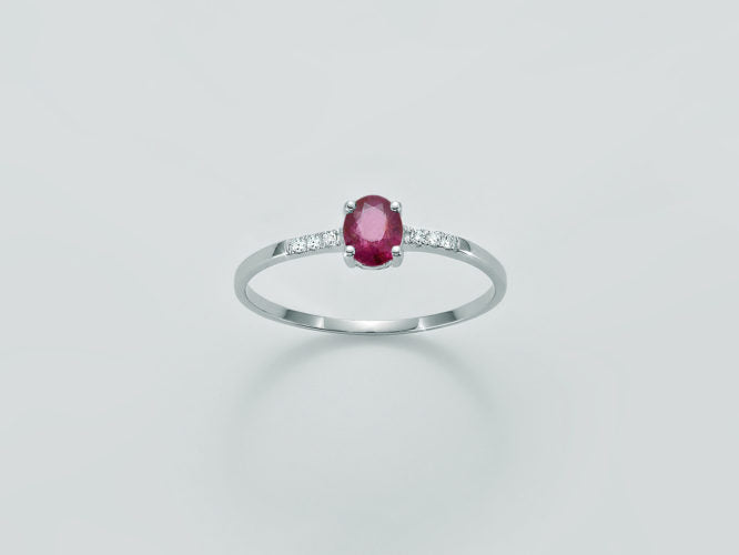 Anello Yukiko con rubino e diamanti LID3048YVX