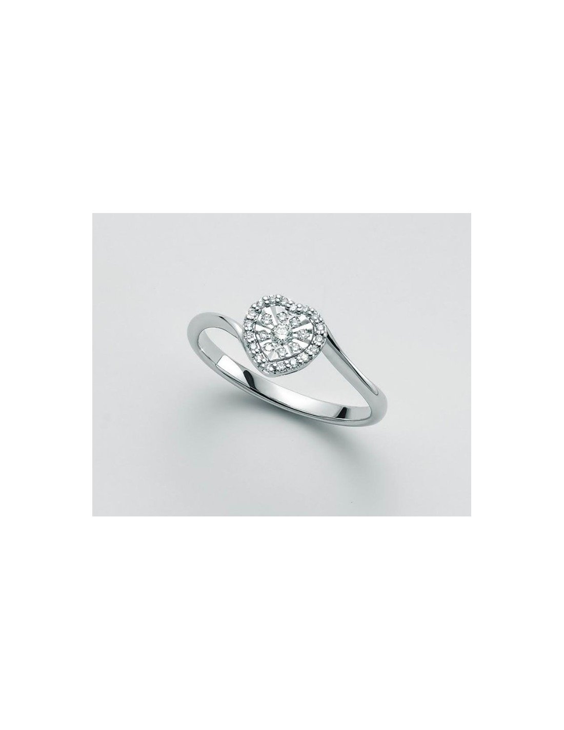 Anello Yukiko donna oro bianco 18Kt diamanti LID3370y