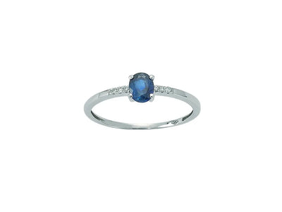 Bague Yukiko en or avec saphir et diamants LID3050YVX