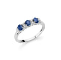 Yukiko Trilogy Ring mit Saphir und Diamanten LID3424Y