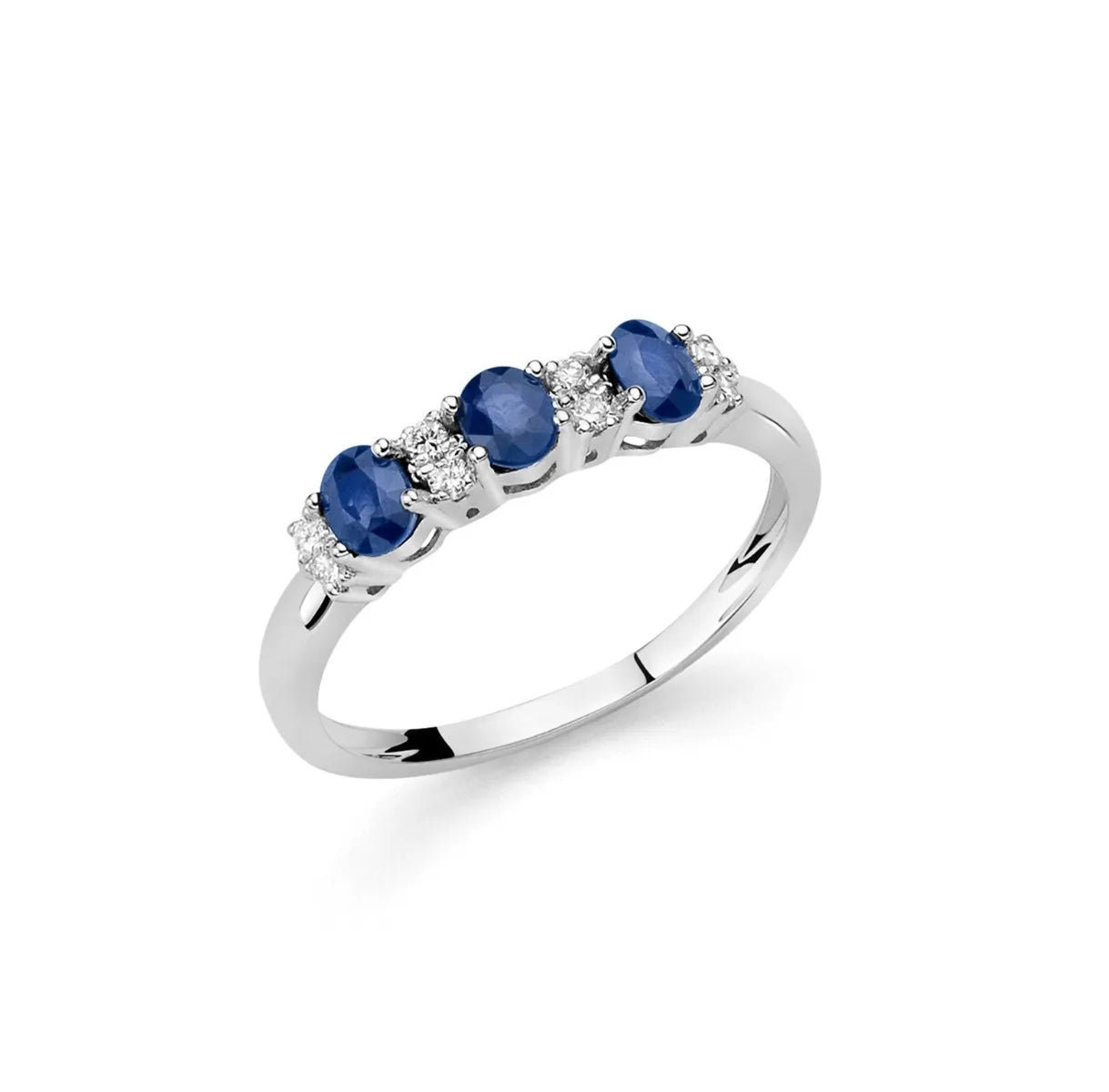 Anello Yukiko trilogy con zaffiro e diamanti LID3424Y