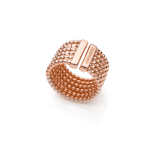 Anello a fascia catena a palline Unoaerre donna 2179