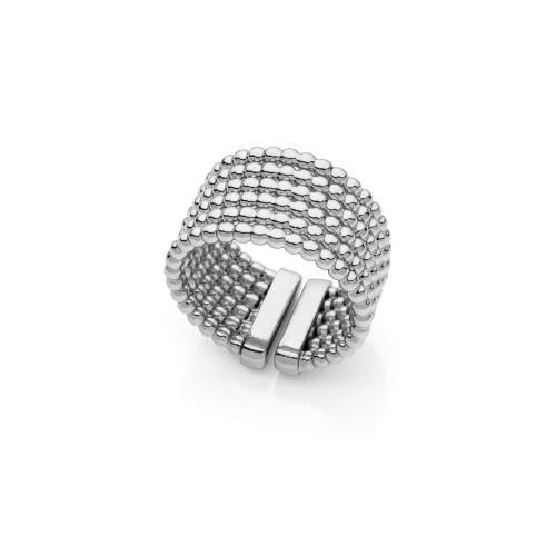 Anello a fascia catena a palline Unoaerre donna 2180