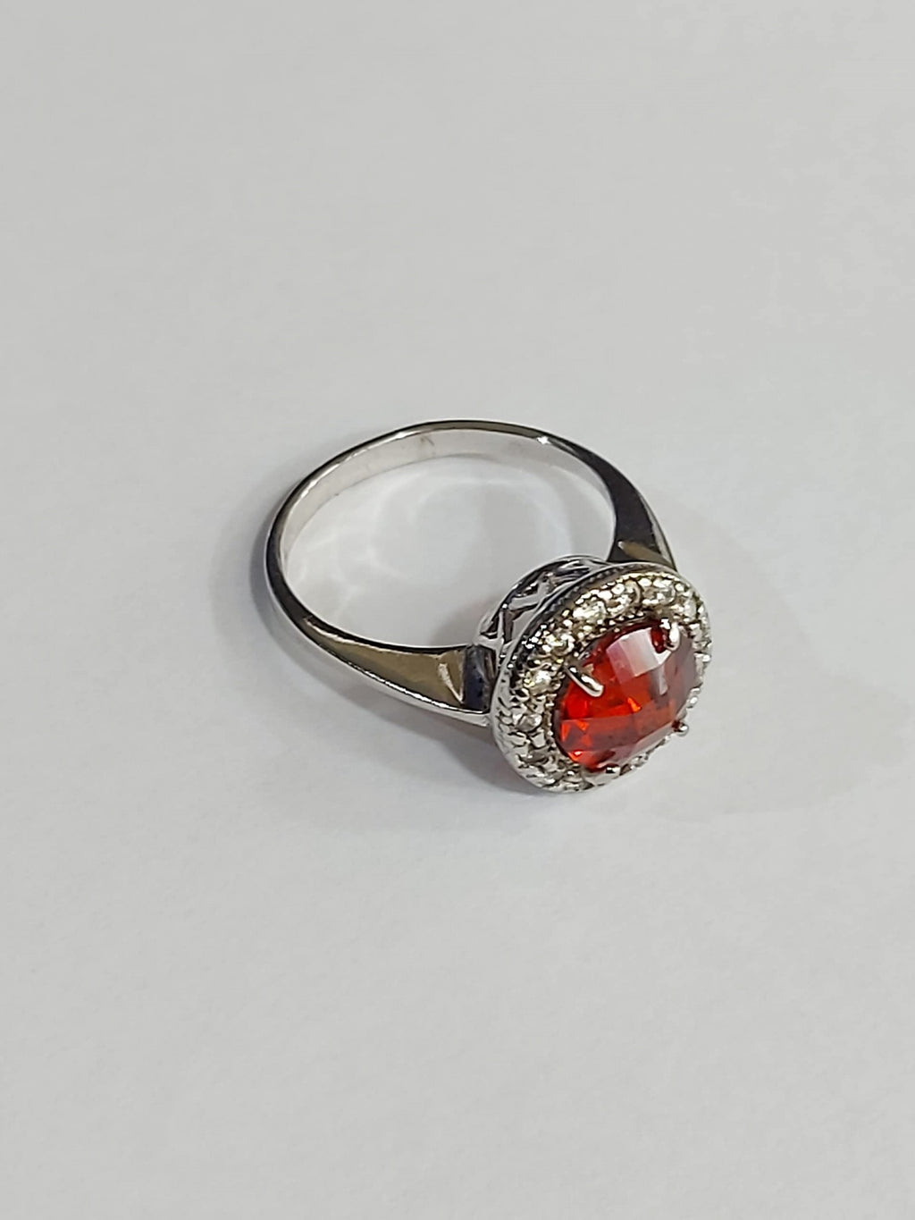 Anello byblos jewels argento 925 con cristallo rosso
