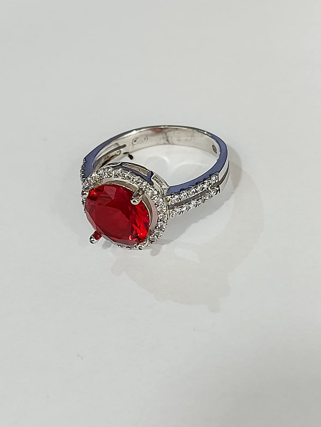 Anello byblos jewels argento 925 donna con cristallo rosso cod: 9010