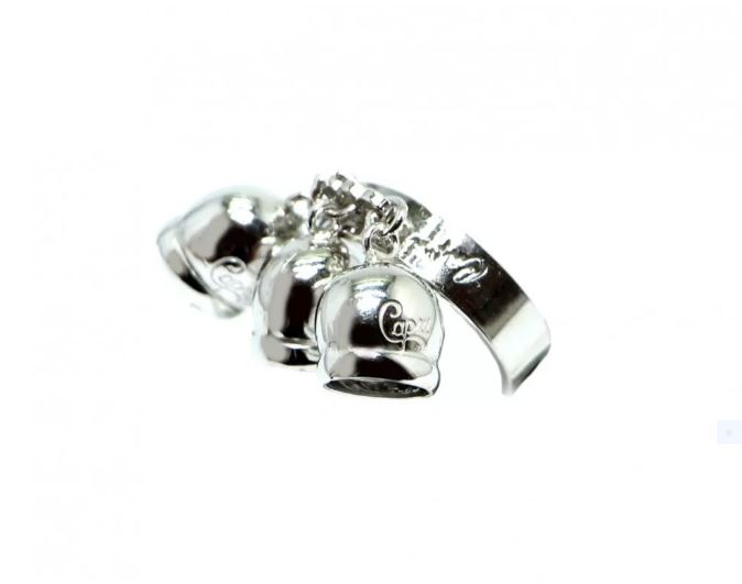 Anello campana capri con 3 campane in argento 925 donna