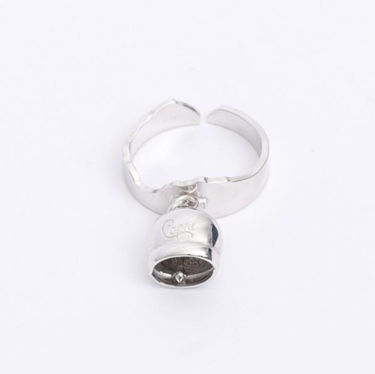 Anello campanella capri donna fascia isola in argento 925 regolabile