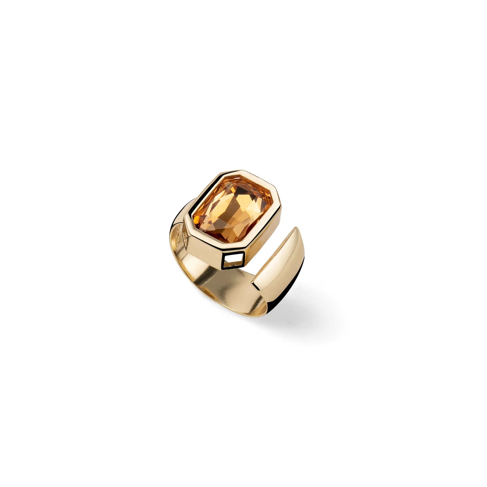 Anello con cristallo giallo Unoaerre donna 2816