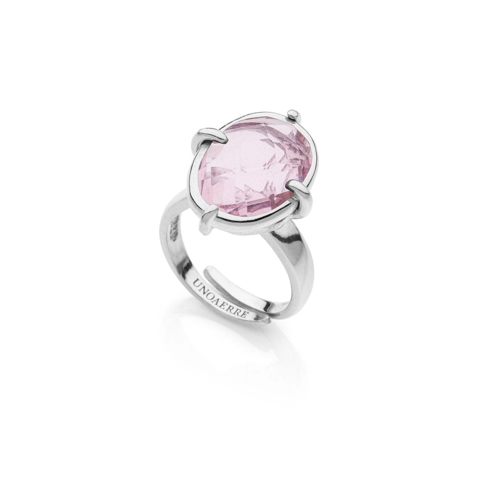 Anello con pietra rosa Unoaerre donna 2259