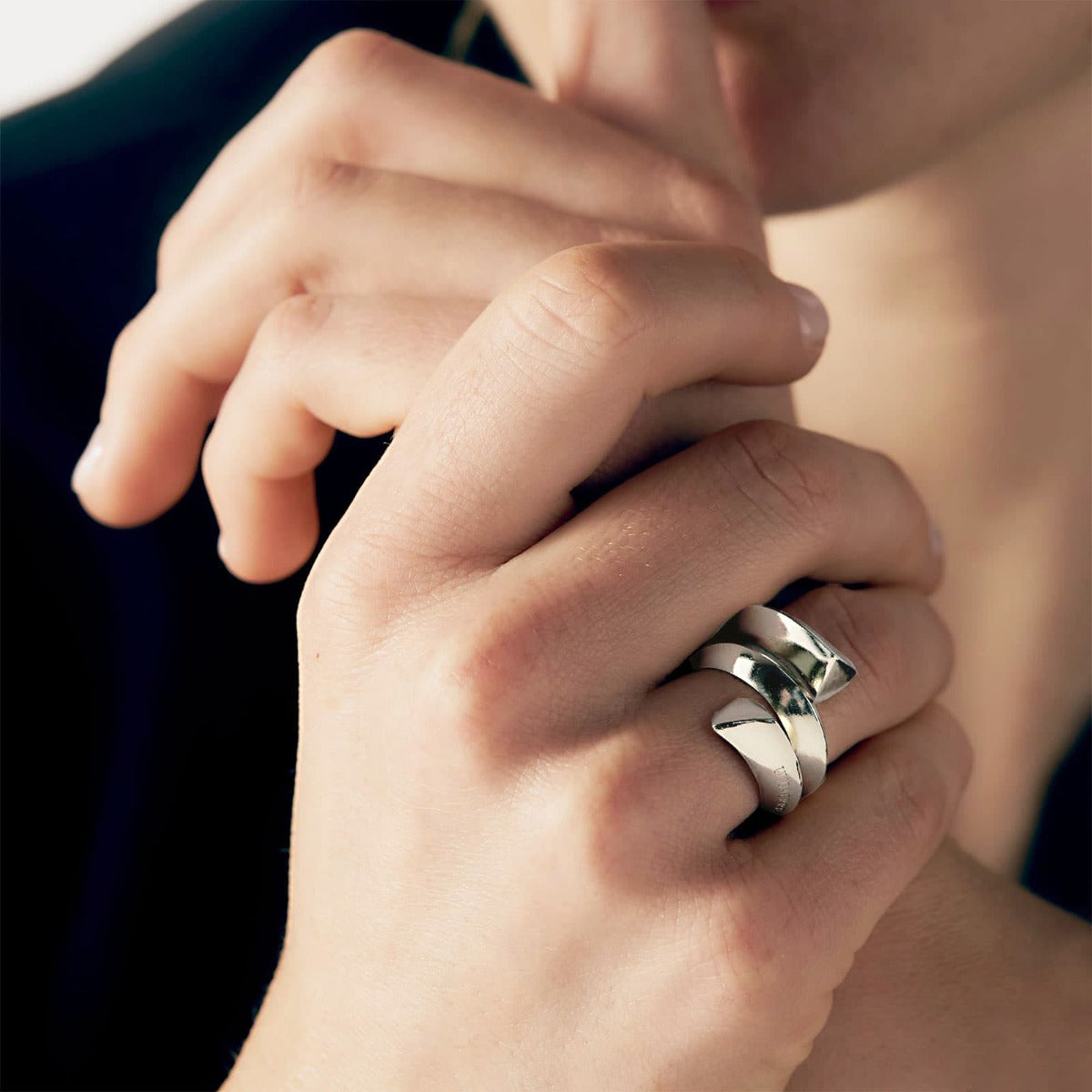Anello contrarié tre giri Unoaerre donna 2234