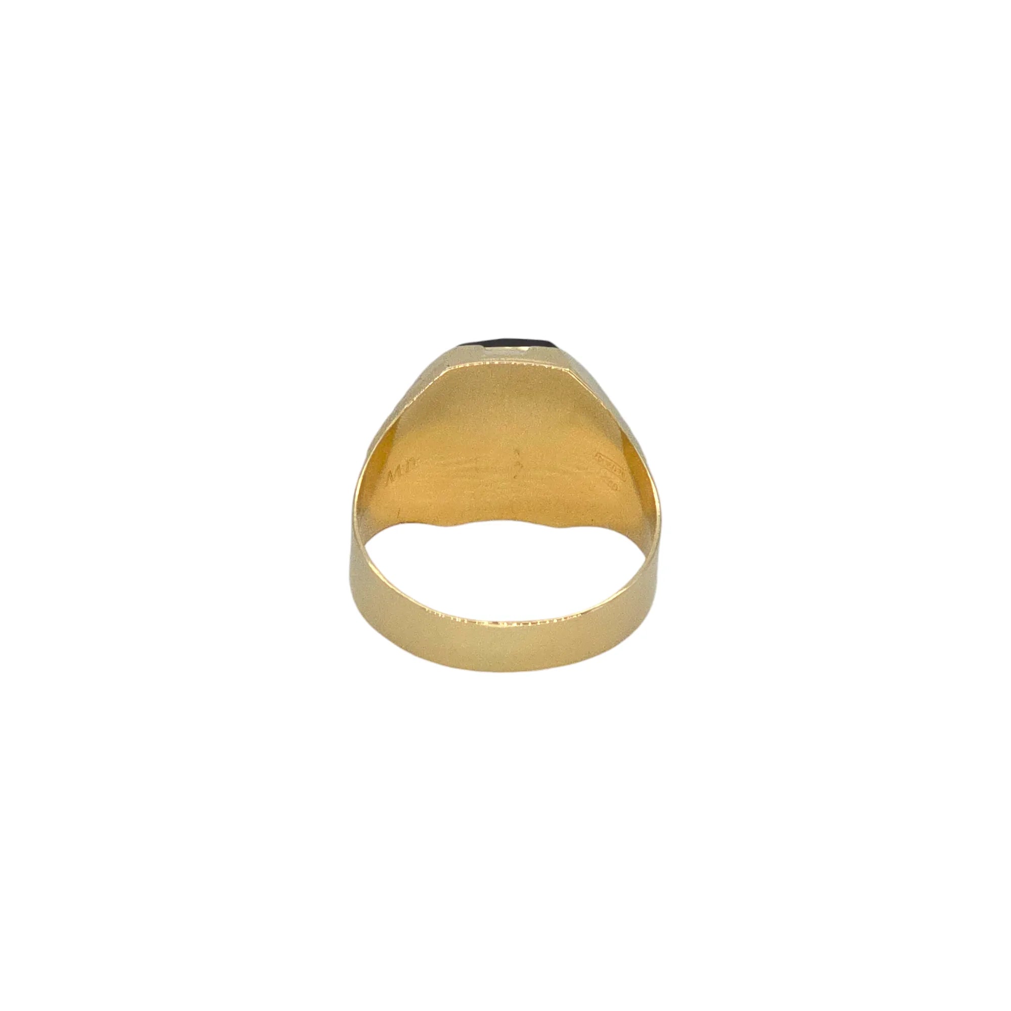 Anello da Uomo in Oro Bicolore 18kt 750 con Zircone Blu