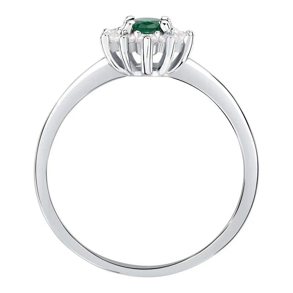Anello donna Morellato in argento e zircone verde SAIW155016