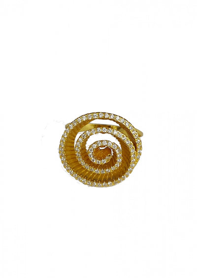 Damenring Osa jewels Sterlingsilber vergoldet 925 mit Zirkonia Art.-Nr.: 9377
