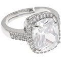 Anello donna Ottaviani con pietra bianca