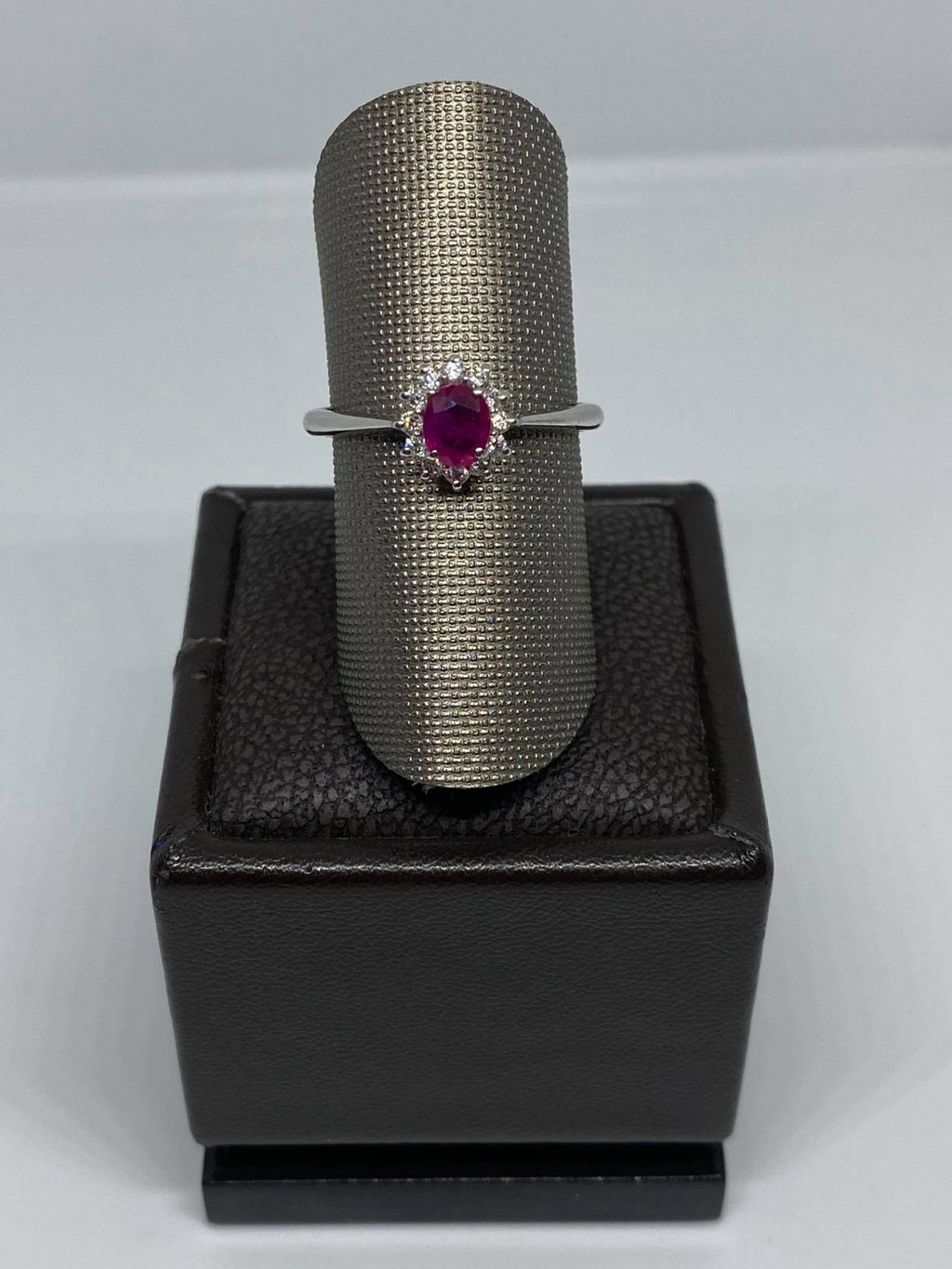 Damenring von PG Gioielli mit Rubin in Weißgold und Diamanten anladyr/2