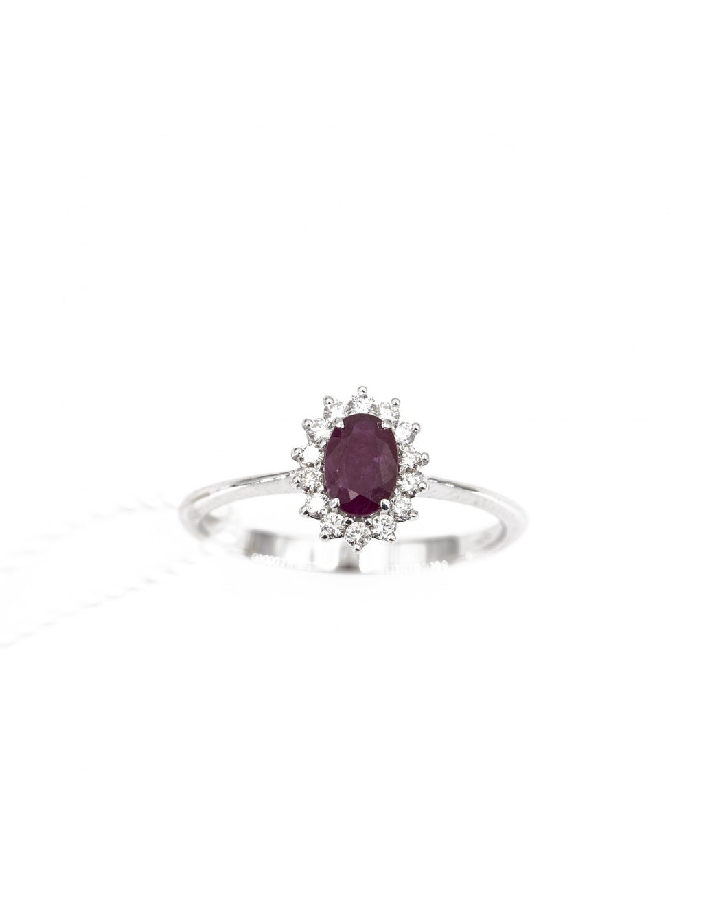 Damenring von PG Gioielli mit Rubin in Weißgold und Diamanten anladyr/2
