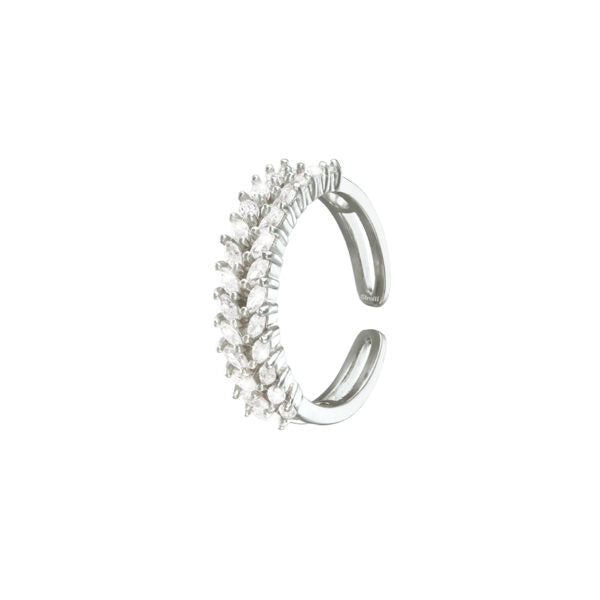 Anello donna Stroili In metallo rodiato e cristalli 1674383