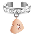 Anello donna Stroili in acciaio bicolore e cristalli 1674550