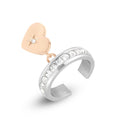 Anello donna Stroili lady chic acciaio e cristalli bicolore cuore 1674549