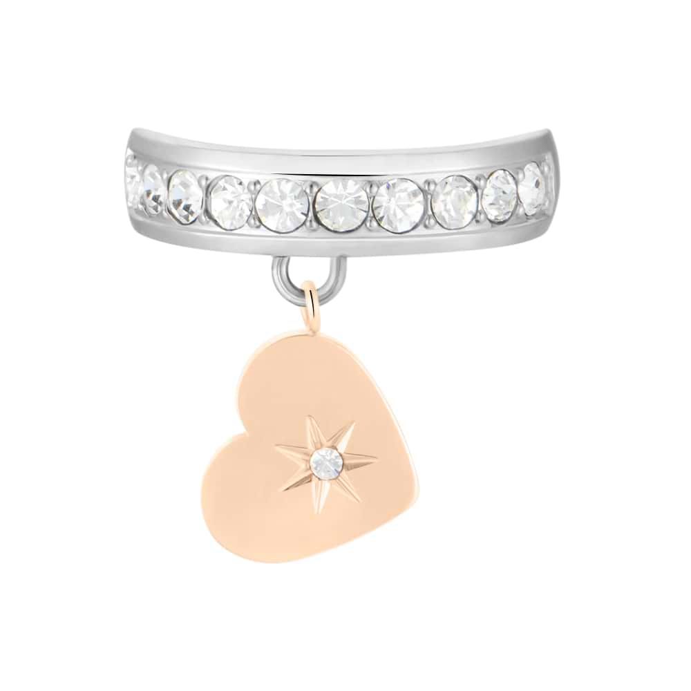 Anello donna Stroili lady chic acciaio e cristalli bicolore cuore 1674549