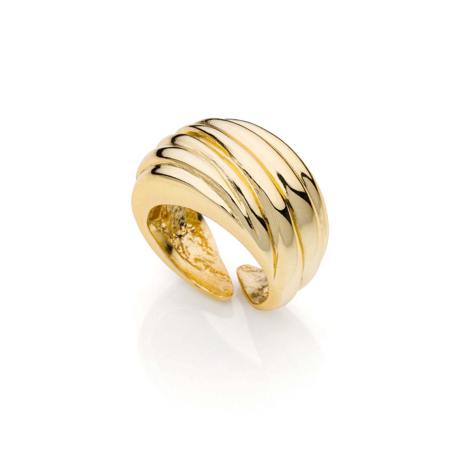 Anello donna Unoaerre a fascia dorato 2398