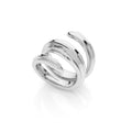 Unoaerre Damenring versilbert Spirale 2397
