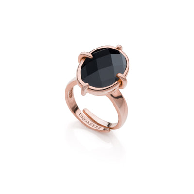 Anello donna Unoaerre con pietra nera 2271