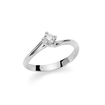 Anello donna Yukiko solitario in oro e diamanti lid3264y-020g7