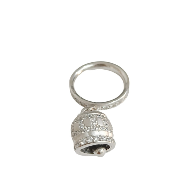 Anello donna campana capri zirconato in argento 925