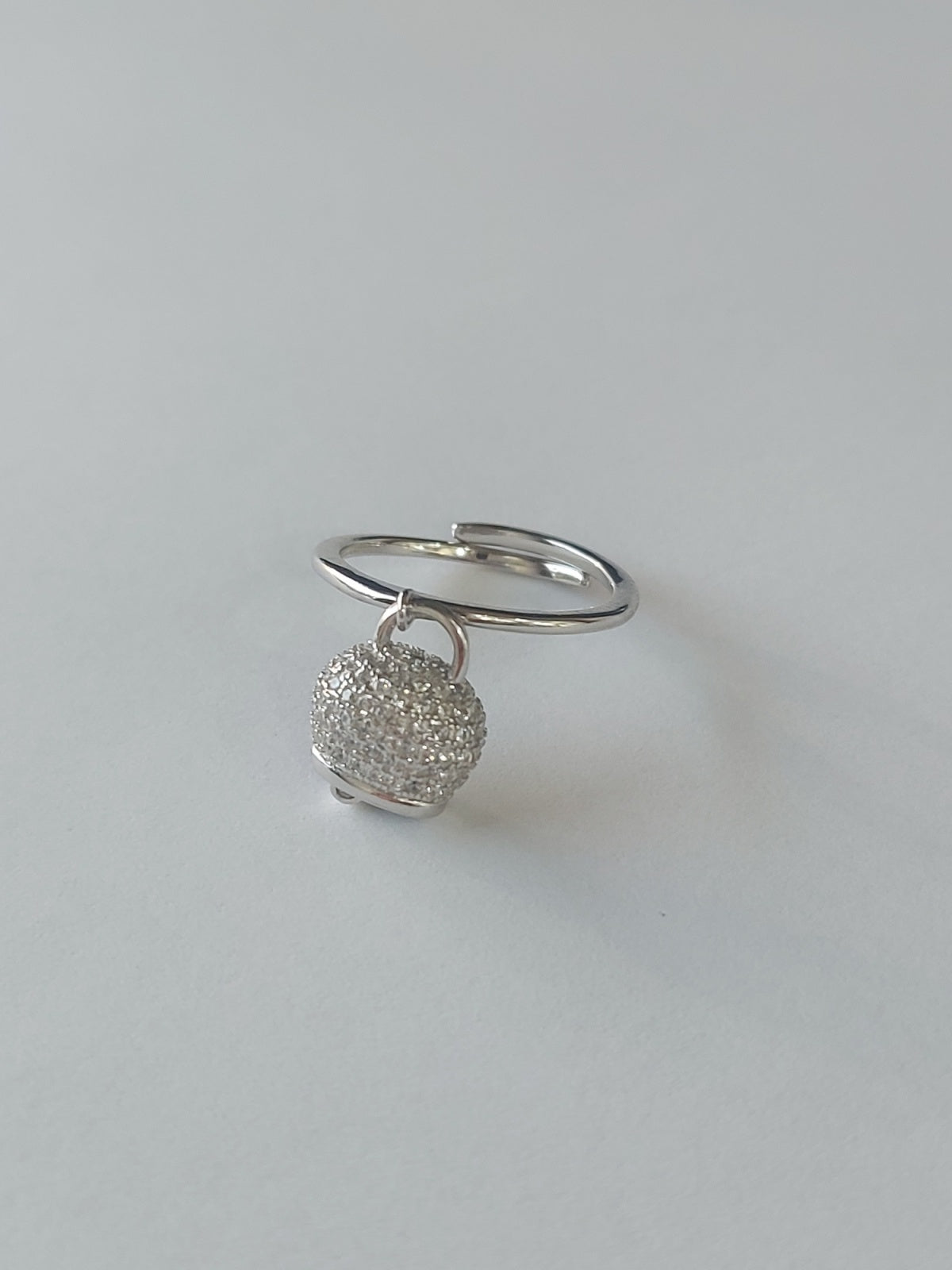 Anello donna campanella Capri in argento 925 con zirconi