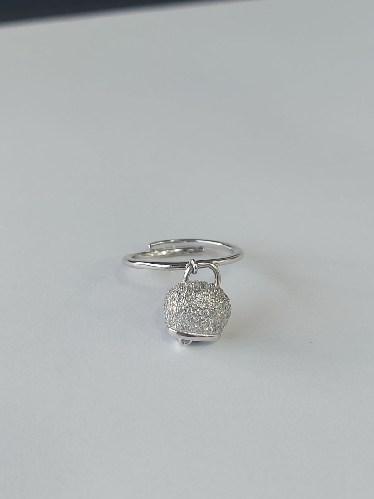 Anello donna campanella Capri in argento 925 con zirconi