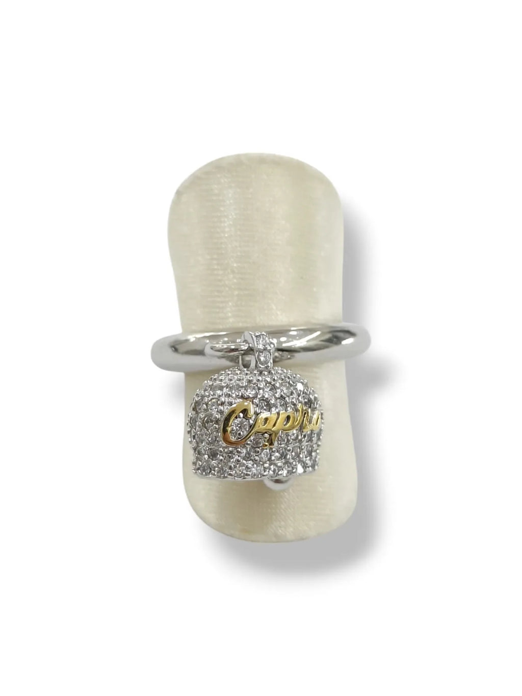 Damen-Glöckchen-Glücksring Capri aus Sterlingsilber mit Zirkonia